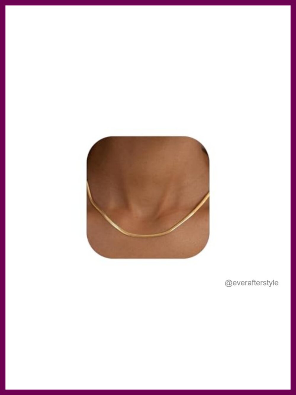 14k Gold Plated Herringbone Choker Necklace Women Layering Jewelry Gift